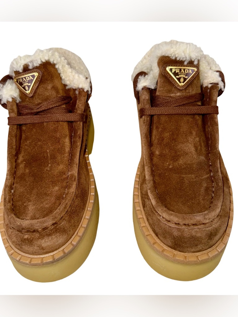 PRADA SUEDE CHUKKA BOOTS IN CACAO SUEDE - Picture 2 of 13